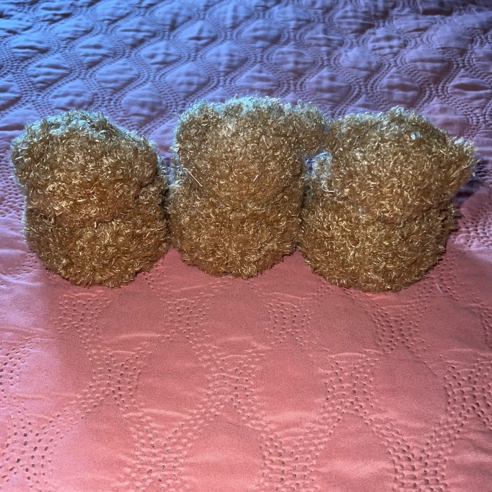 Mini Teddy Bear Set Ornaments Center Piece Decorations - Picture 2 of 5